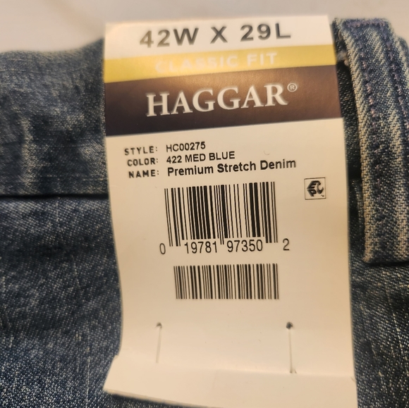 Haggar Premium Womens Stretch Denim 42w×29l - Picture 3 of 6
